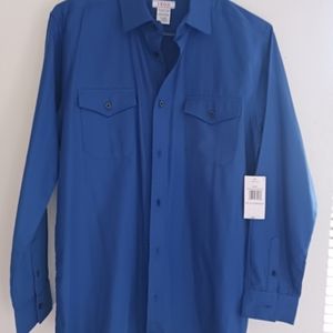 💙XL Boys Royal Blue nice button down dress shirt